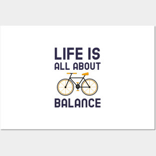 Life Is All About Balance - Cycling Posters and Art